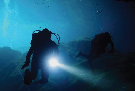 La Caye plongée de nuit